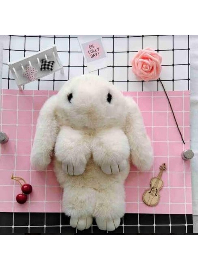 NAPP MALL Cute Bunny Sling Bag Fluffy Sling Bags For Girls Kids Rabit Shaped bags Crossbody Plush Purse with Shoulder Chain handbags for Children (Pack Of 1) Offwhite Color - Image 5