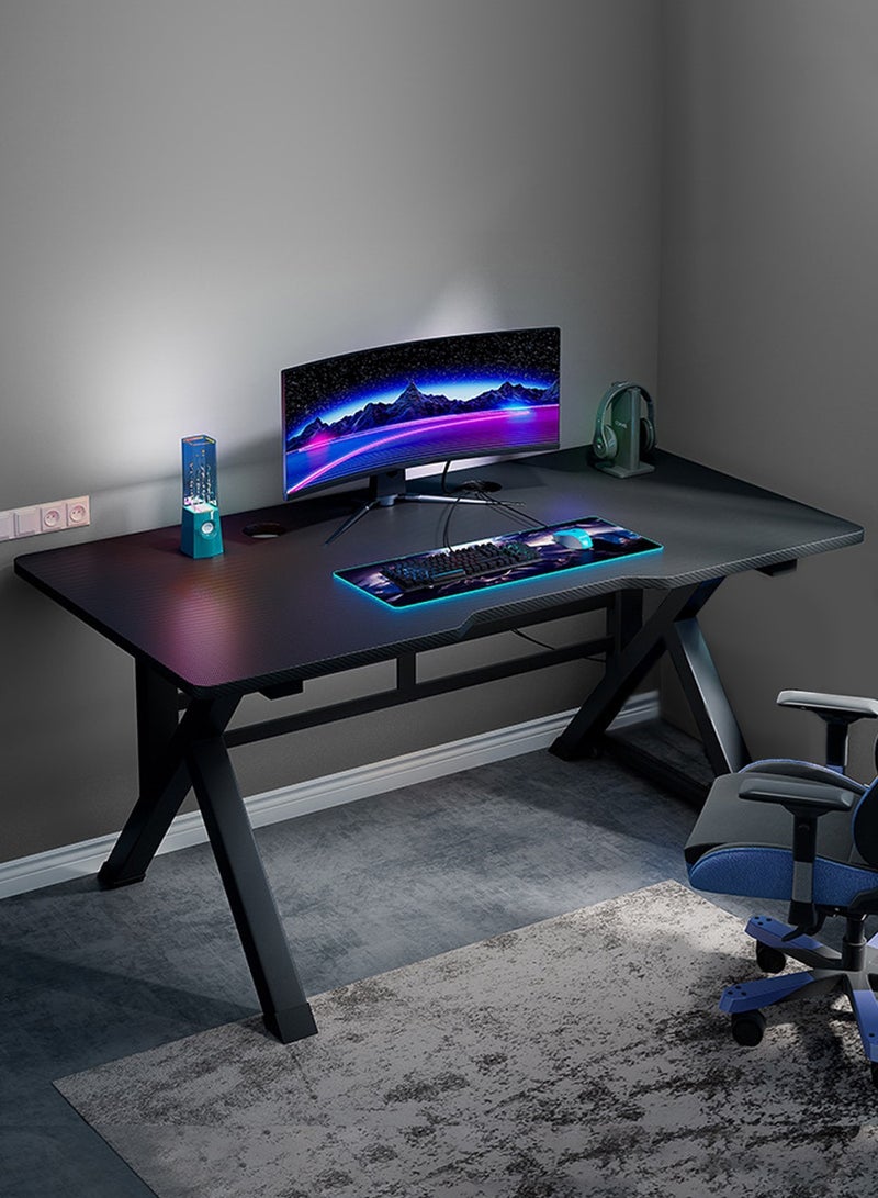 EqiEch 120*60*75cm Carbon Fiber Gaming Table Home Office Desk Ergonomic Design Computer Desk Easy Assemble - Image 3