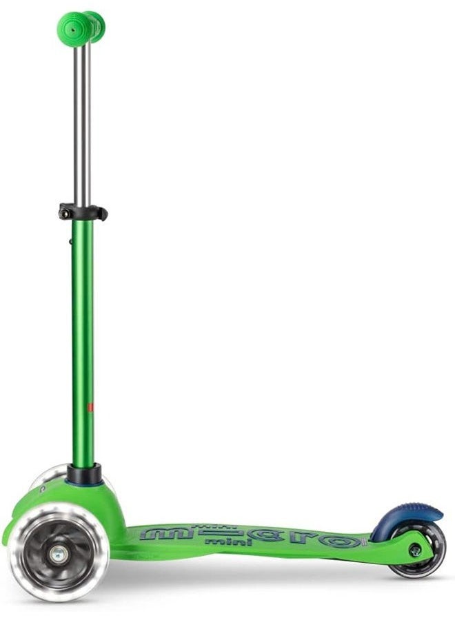 Micro Micro Scooters - Mini Deluxe Green Blue with LED Wheels MMD174 |Adjustable Handlebar |3 Wheels |Max Load 50KG | Scooter for Kids | Kids Scooter | Scooter with LED Wheels | Scooter for Kids 2-5 Years  - Image 5