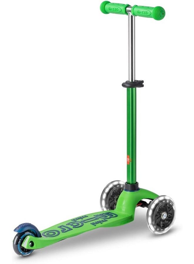 Micro Micro Scooters - Mini Deluxe Green Blue with LED Wheels MMD174 |Adjustable Handlebar |3 Wheels |Max Load 50KG | Scooter for Kids | Kids Scooter | Scooter with LED Wheels | Scooter for Kids 2-5 Years  - Image 3
