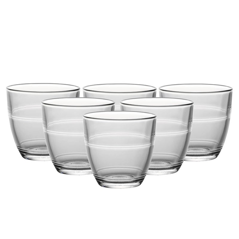 Duralex Gigogne Clear Tumbler 220 ML 6 Pcs (1017AB/6), Transparent, Medium (1017AB06C0111/6) - Image 1