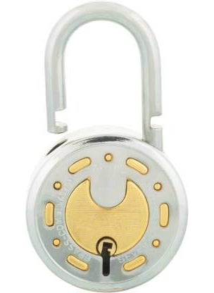 SATYAM Satyam Active 65501 8 Levers Padlock With 3 Keys Gold Silver  - Image 4