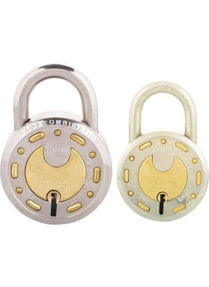 SATYAM Satyam Active 65501 8 Levers Padlock With 3 Keys Gold Silver  - Image 1