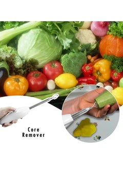 Liying Electric Vegetable Corer, Chargeable Electric Vegetable Corer, 2 in 1 Multifunctional Electric Zucchini Corer Veggie Digging Drill & Seafood Scale Scraper, Rechargeable Kitchen Fruit Vegetable Core Remover Tool Fish Scaler Remover, White  - Image 3