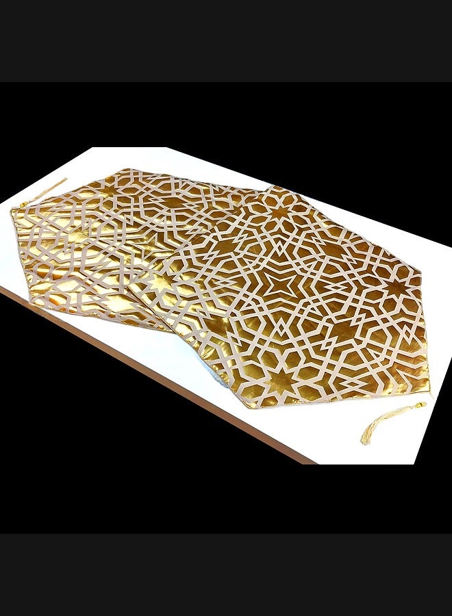 رانر عربي - بيج / ذهبي  - Image 1