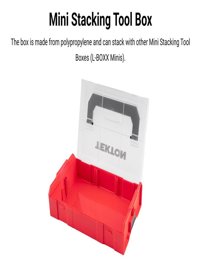 TEKTON Phillips and Slotted Screwdriver Set with Mini Stacking Tool Box - 4 Inch Shanks, 4-Piece (#1-#2, 5.5-6.5 mm) | DWZ90604 - Image 4