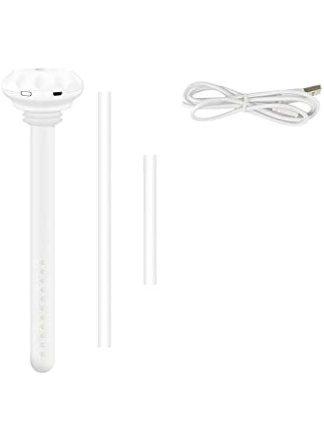 USB Mini Donut Humidifier for Travel Bedroom Car Plant, Portable Bottle Mist Maker Stick, Quiet Bedside Air Moisturizer  - Image 3