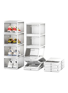 Foldable Shoe Storage: Stackable Organizer Set of 4, Stack1284