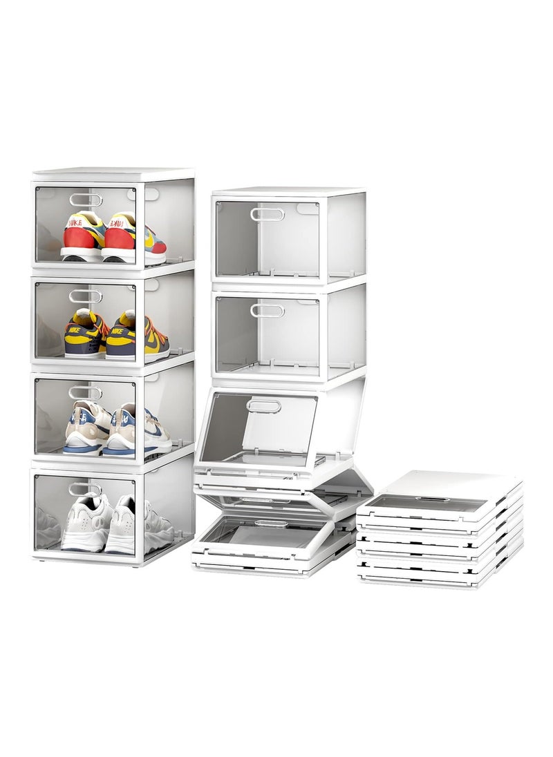 BLOOMING TIME - Foldable Shoe Storage: Stackable Organizer Set of 4, Stack1284 - Image 1