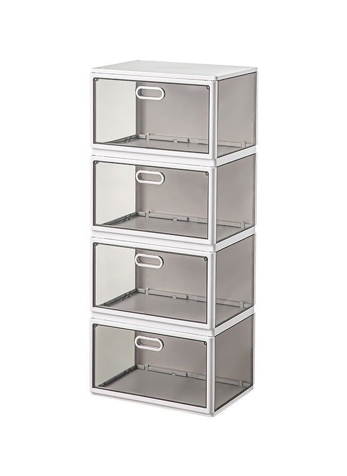 BLOOMING TIME - Foldable Shoe Storage: Stackable Organizer Set of 4, Stack1284 - Image 1