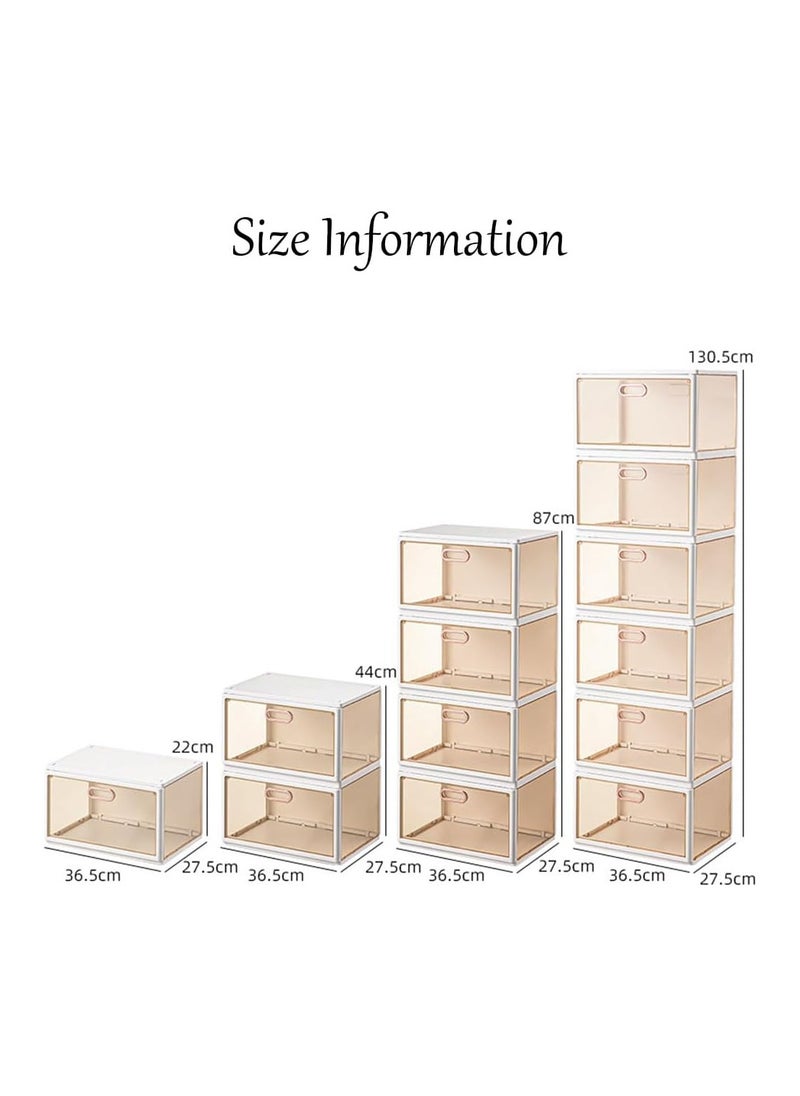 BLOOMING TIME - Foldable Shoe Storage: Stackable Organizer Set of 4, Stack1284 - Image 1