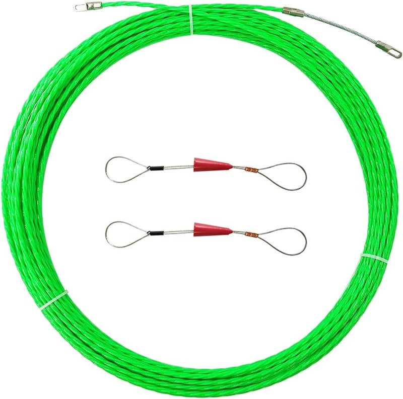 VGongTech 20M 66ft Cable Puller Kit Through Wall Fish Tape 4mm PET Electrical Cable Puller Wire Guide Device Threader Duct Rodder Fish Cable Fastener - Image 1