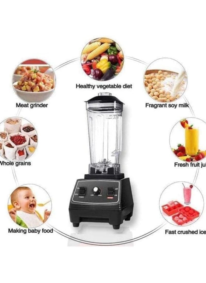SILVER CREST - Silver Crest 4500W Heavy Duty Commercial Grade BlenderMultifunctional  Juicer Mixer with 2 Jars SC 1589 Dishwasher Safe, Stainless Steel Blades Fruit Processor, Grinder, Smoothie Maker - Image 1