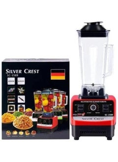 SILVER CREST Silver Crest 4500W Heavy Duty Commercial Grade BlenderMultifunctional  Juicer Mixer with 2 Jars SC 1589 Dishwasher Safe, Stainless Steel Blades Fruit Processor, Grinder, Smoothie Maker  - Image 2