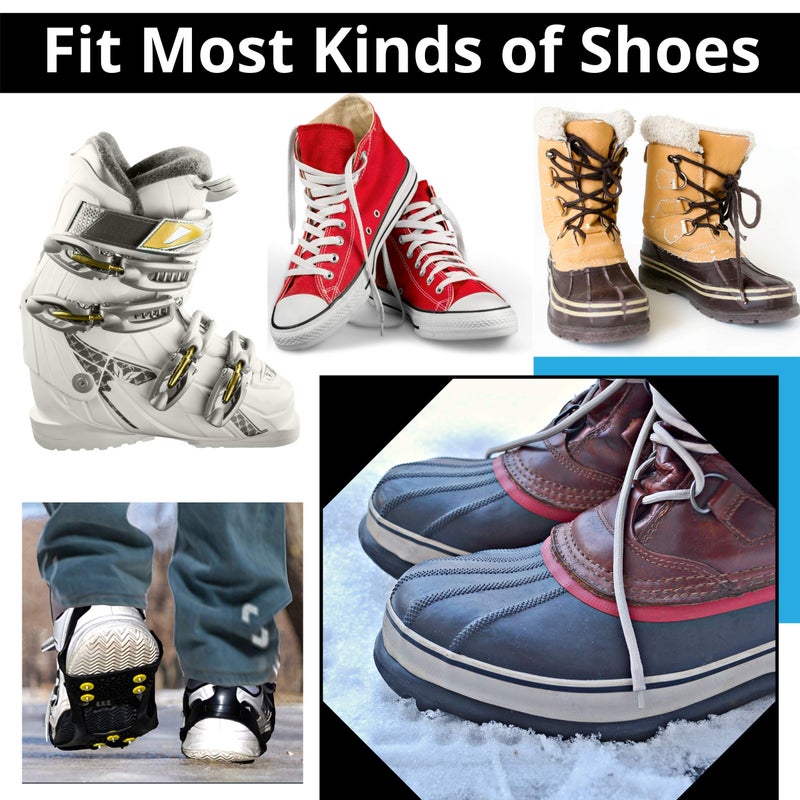 Limm Crampons Ice Traction Cleats XLarge - Lightweight Snow Cleats for Walking on Snow & Ice - Anti Slip Shoe Grips Quickly & Easily Over Footwear - Portable Ice Grippers for Shoes & Boots - Image 2