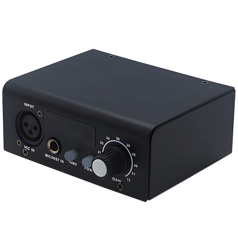 مكبر صوت ميكروفون XLR ثنائي القنوات مع طاقة شبحية لموسيقى الحفلات وتضخيم صوت الاستوديو - Image 2