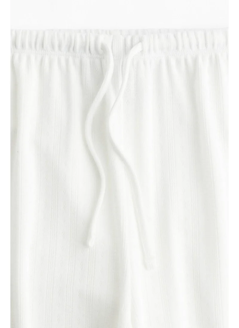اتش اند ام Wide drawstring trousers