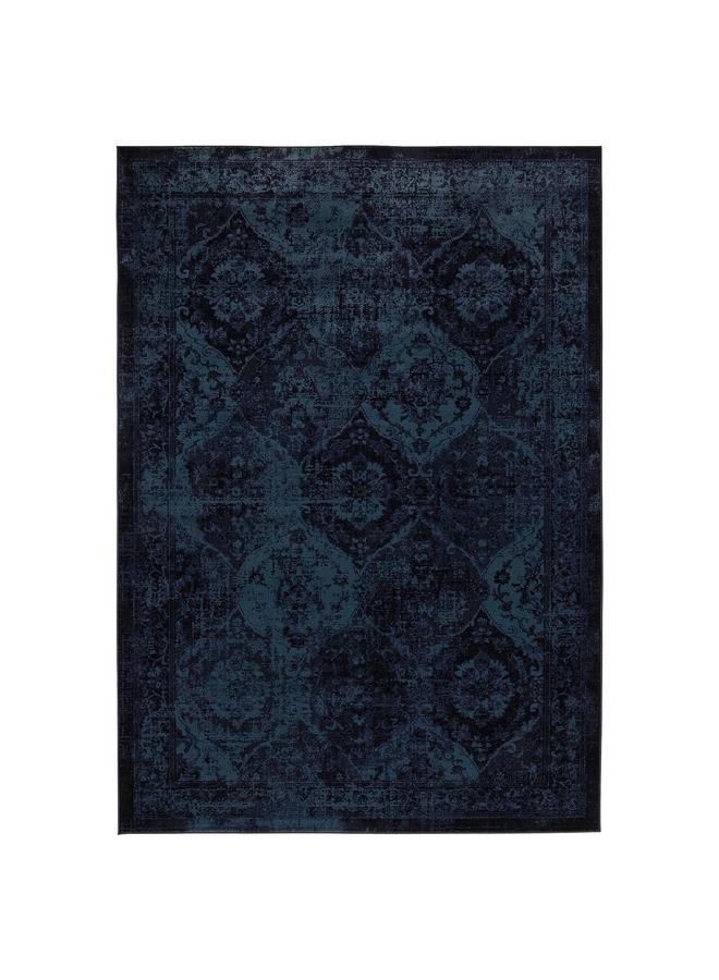 erorex Rug, Low Pile, Dark Blue, 133X195 Cm - Image 1