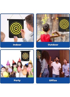 Arabest Magnetic Dart Board for Kids, Double Sided Dart Board Games Set, Indoor Outdoor Darts Game with 6pcs Safe Magnetic Darts, Gifts for Teenage Boys Girls from 5 years old  - Image 4