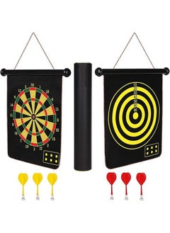 Arabest Magnetic Dart Board for Kids, Double Sided Dart Board Games Set, Indoor Outdoor Darts Game with 6pcs Safe Magnetic Darts, Gifts for Teenage Boys Girls from 5 years old  - Image 1