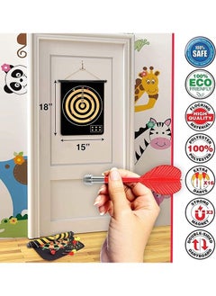 Arabest Magnetic Dart Board for Kids, Double Sided Dart Board Games Set, Indoor Outdoor Darts Game with 6pcs Safe Magnetic Darts, Gifts for Teenage Boys Girls from 5 years old  - Image 2