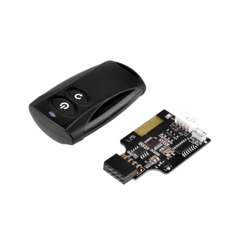 SilverStone Technology 2.4G Wireless Remote Computer Power/Reset Switch, USB 2.0 9-pin Interface ES02-USB Components Other - Image 1