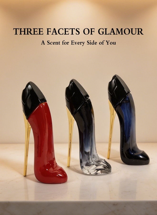 MARK HIM 3PCS Women’s High Heel Shaped Perfume Gift Set, Long-Lasting Eau de Parfum Trio, Novelty Shoe Bottle Design with Luxury Gift Box, Elegant Fragrance Kit for Daily & Special Occasions - Image 5