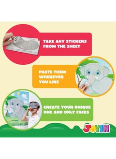 JOYIN Pin The Nose On The Elephant Game 21'' X 28'' Elephant Themed Party Games With 24 Pcs Elephant Nose Stickers Make A Face Sticker Mix And Match Favors Party Games Decorations For Party Games  - Image 5