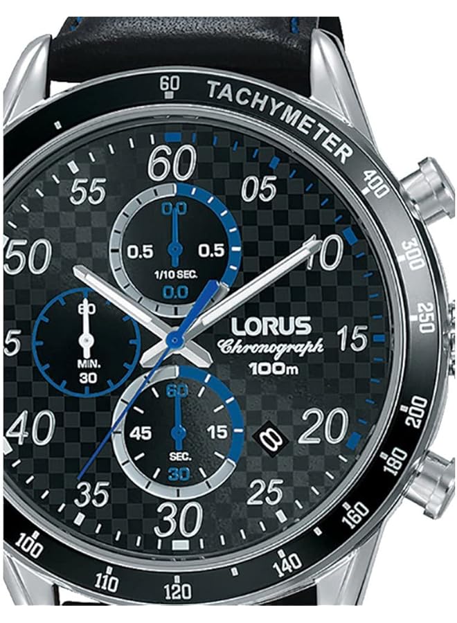 لوراس ساعة رياضية للرجال كوارتز أنالوج بسوار جلدي Rm341Ex9 - Image 2