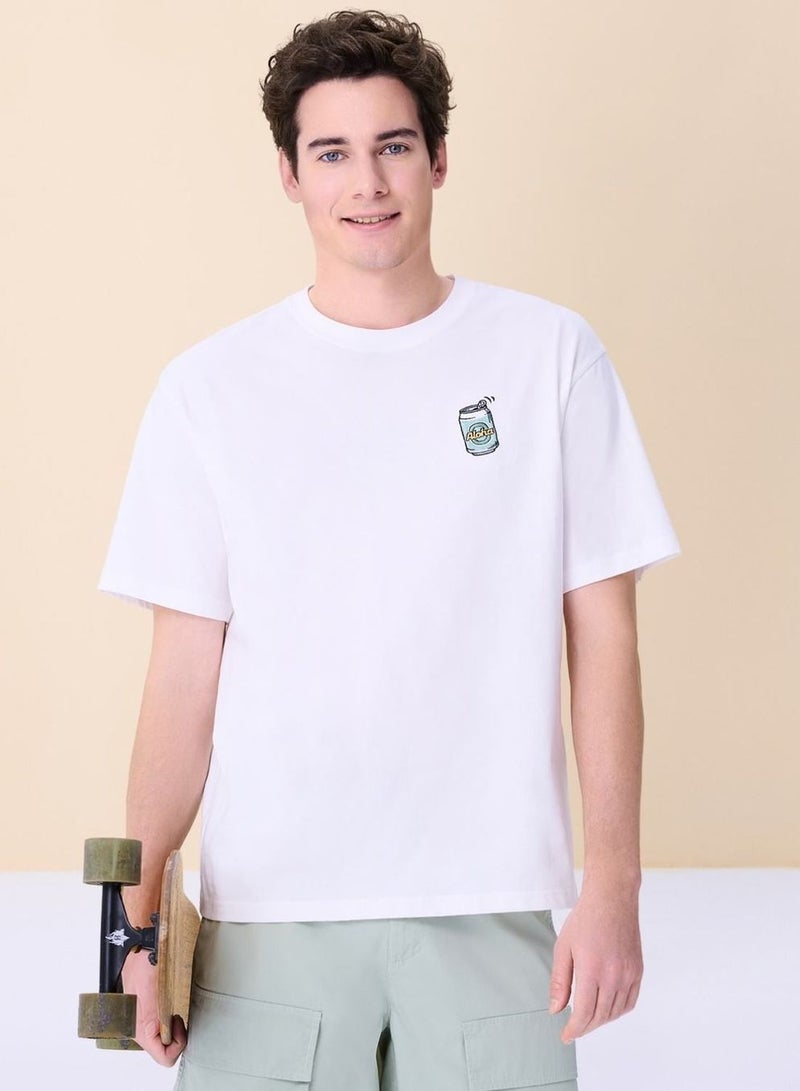 GIORDANO Men's Endless Lazy Days Aloha Can Relaxed Tee - Image 1