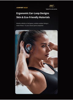 Awei Bluetooth Headphones, Big Bass True Wireless Headphones, Supports Bluetooth 5.4/10 Hour Playback/1.5 Hour Quick Charge/10 Meter Transmission Distance/High Fidelity Sound, Sensorless Wearing, IPX6 Waterproof, White  - Image 3