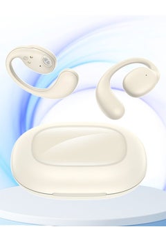 Awei Bluetooth Headphones, Big Bass True Wireless Headphones, Supports Bluetooth 5.4/10 Hour Playback/1.5 Hour Quick Charge/10 Meter Transmission Distance/High Fidelity Sound, Sensorless Wearing, IPX6 Waterproof, White  - Image 1