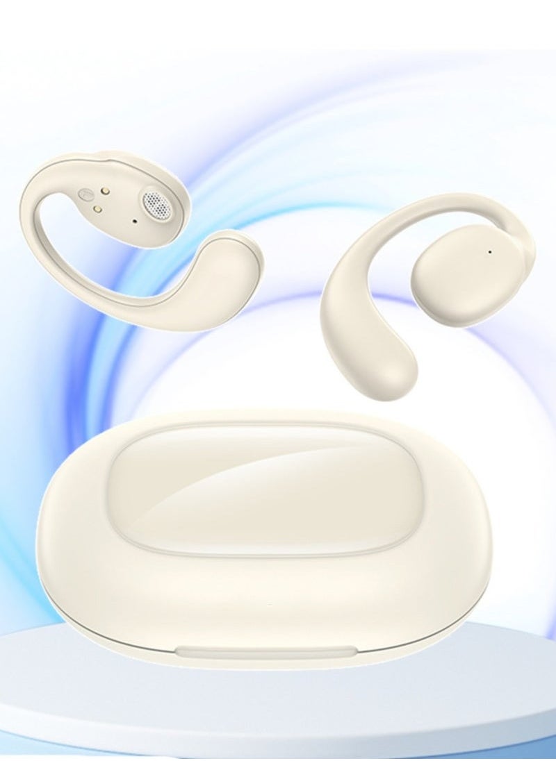 Awei - Bluetooth Headphones, Big Bass True Wireless Headphones, Supports Bluetooth 5.4/10 Hour Playback/1.5 Hour Quick Charge/10 Meter Transmission Distance/High Fidelity Sound, Sensorless Wearing, IPX6 Waterproof, White - Image 1