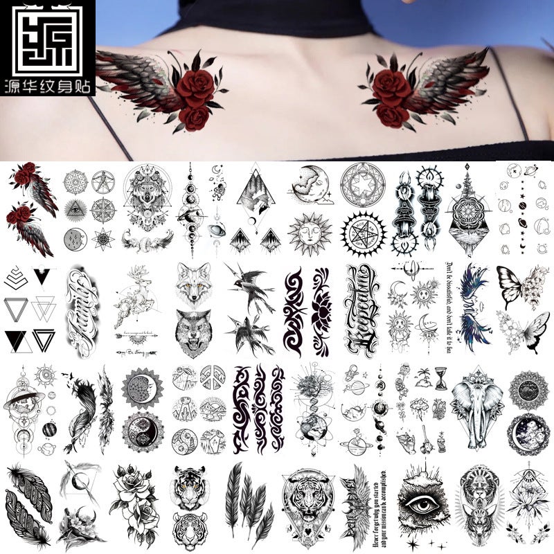 New Fresh Waterproof Tattoo Sticker Manufacturer Suit Any Combination Temu Supply Factory - Image 2