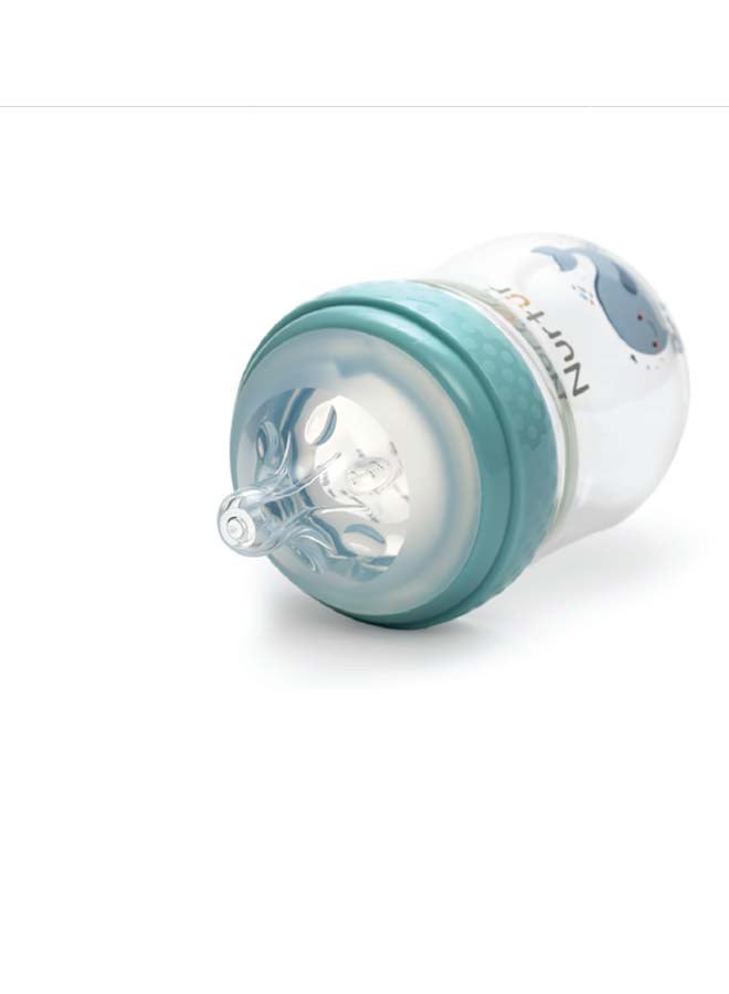 Nurtur Nurtur Cozi - 160Ml Anticolic Glass Feeding Bottle - Wide neck - Blue  - Image 5