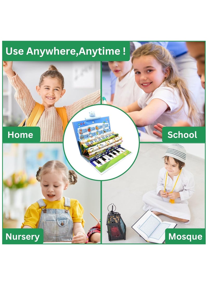 2-in-1 Arabic and English Electronic Educational Learning Book, Sound Board Book Interactive Talking Book Early Educational Reading Toy for Toddlers Boys Girls  - Image 5