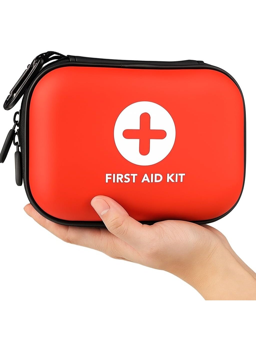 Silkja 200 Piece First Aid Kit | Compact Emergency Medical Supplies Kit for Home, Car, Office, School, Travel, Camping & Outdoor Use | Portable Red First Aid Bag for Minor Cuts, Scrapes & Injuries