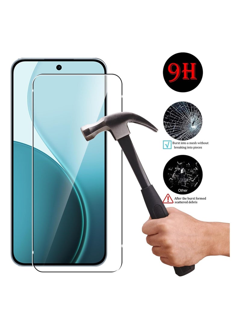 Protective case for Oppo Reno 14F 5G, with 2 pieces of tempered glass, built-in stand, sliding camera cover, removable card holder, scratch-resistant, shock-resistant, sturdy bumper cover. - Image 5