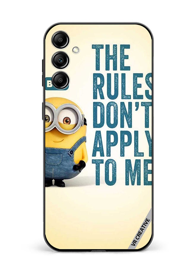 VR CREATIVE Protective Case Cover For Samsung Galaxy A34 The Rules Don't Apply For Me Design Multicolour - Image 1