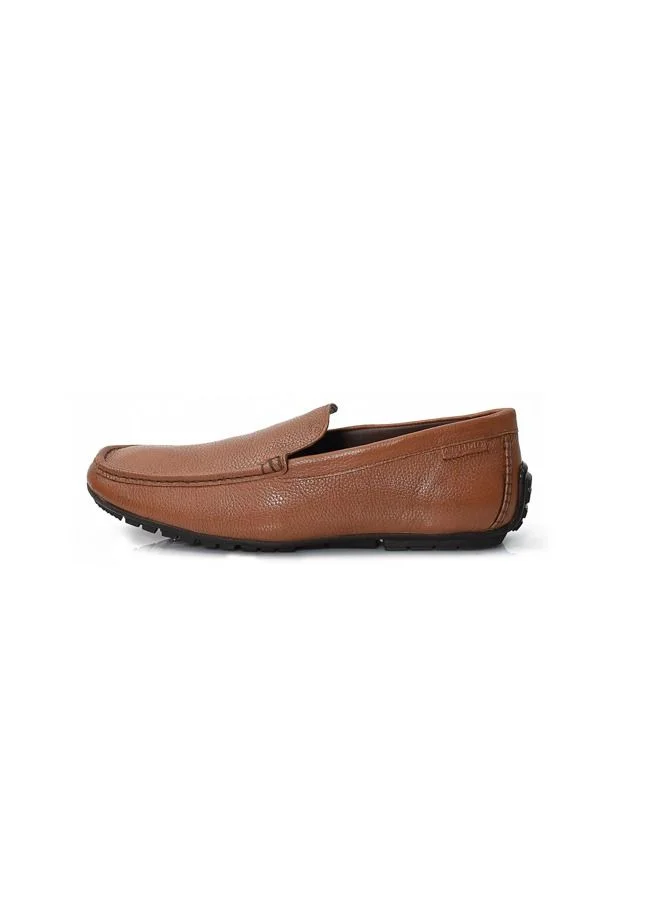 ATTILIO Mens Shoexp 4 Oxford Derby Loafer Slip On Comfort Tan Brown Leather Work Office Formal Occasion Party Casual Wear Italian Design Anti Skid Padded Insole Trendy Fashion Premium Shoes