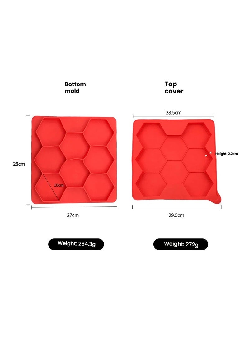 general 8-Cavity Silicone Hamburger Patty Freezer Mold Food-Grade Non-Stick for Easy Release High/Low Temperature Resistant for Freezer Storage Essential Home Meal Prep Tool - Image 5