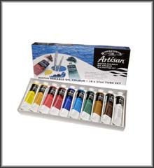 Winsor Newton Winsor & Newton Artisan Water Mixable Oil Color Paint Set, 1.25-oz (37ml) Tubes, Set of 10 - Image 4