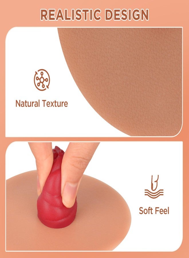 MedEduQuest Sticky Ileostomy Simulators, Stoma Training Model Set, Multi-Skin Tone Ostomy Care Practice Models for Medical Training and Patient Education - Tan - Image 3