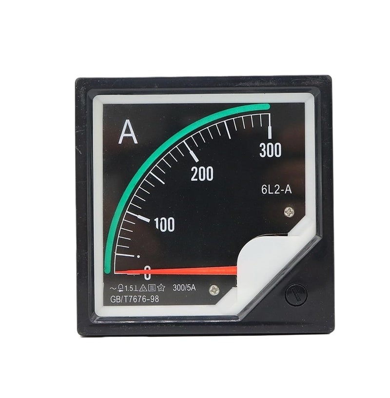1PCS 6L2-A 50A 75A 100A 150A 200A 250A 300A Analog Meter Panel AMP Current Ammeter Gauge Pointer Ammeter 80 * 80MM(100A (5A)) - Image 1