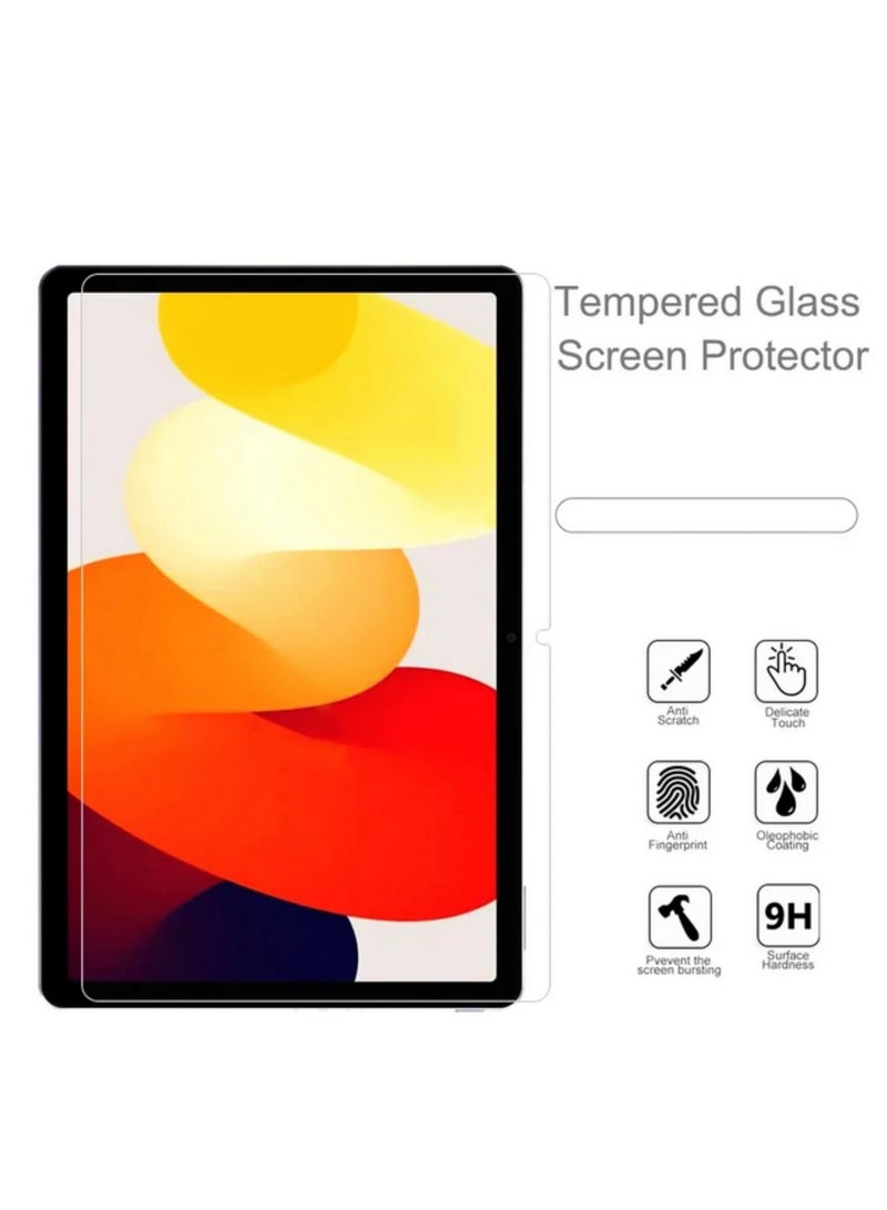 2 Packs Screen Protector For Xiaomi Redmi Pad SE 11 2023 HD Tempered Glass Film Scratch Proof Anti Fingerprint Bubble Free Easy Installation Protective Cover - Image 3