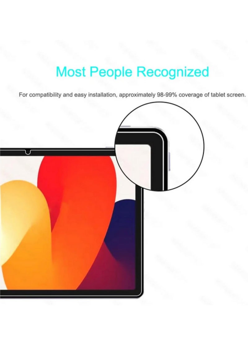 2 Packs Screen Protector For Xiaomi Redmi Pad SE 11 2023 HD Tempered Glass Film Scratch Proof Anti Fingerprint Bubble Free Easy Installation Protective Cover - Image 4