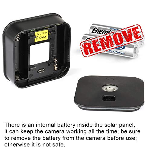 iTODOS 3 Pack Solar Panel Compatible with Blink Outdoor 4 (4th Gen)/Blink Outdoor (3rd Gen) XT3 and Blink XT/XT2 Camera,11.8Ft Outdoor Power Cable and Adjustable Mount,Aluminum Alloy Sturdy(Black) - Image 4