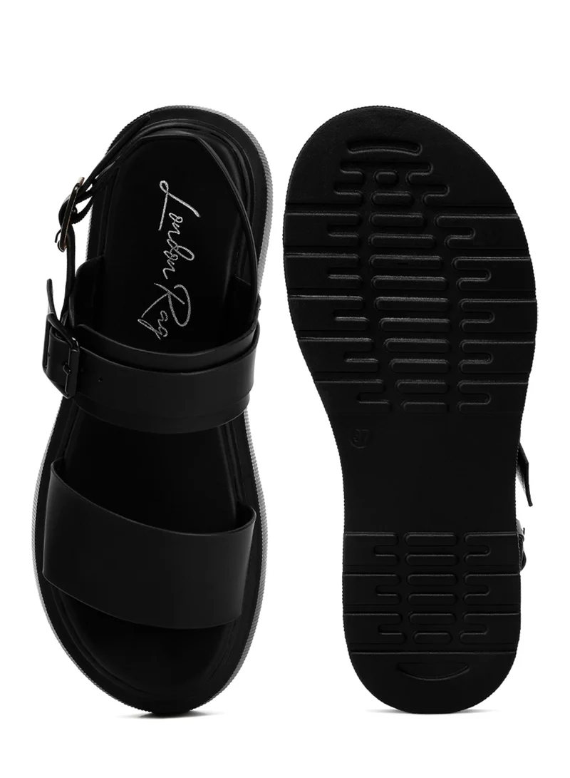London Rag Chunky Sandals in Black
