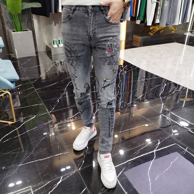 Unisex Classic Denim Jeans Loose Fit Daily Outdoor Wear - Image 5