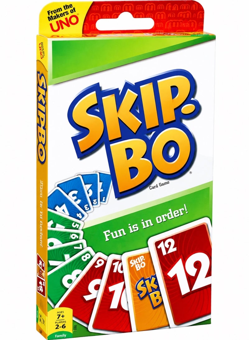 ماتيل جيمز Skip Bo: لعبة بطاقات ترتيب التسلسل المثالية للاعبين (من 2 إلى 6 لاعبين) - للأعمار من 7 سنوات فما فوق - Image 1